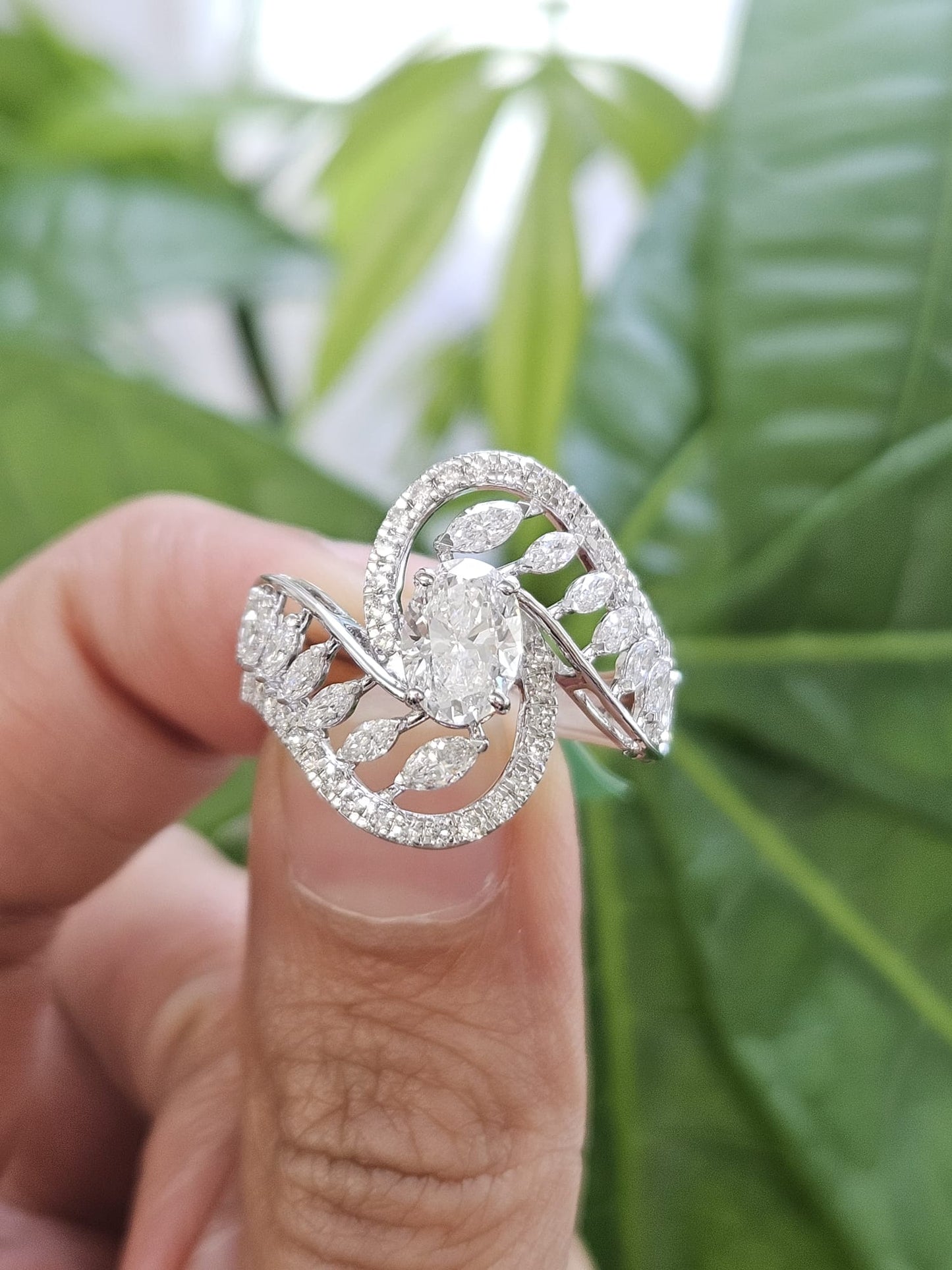1.46ct White Gold Lab Diamond Ring