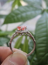 1.45ct White Gold Pink Heart Shape Lab Diamond Ring