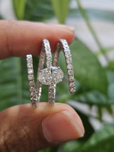 1.90ct White Gold Oval Lab Diamond Ring
