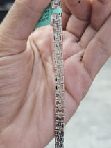 6.55Cttw Colored Bagutte Lab Diamond 7" Bracelet