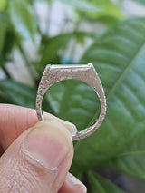 0.48ct Natural Diamond White Gold Lesor Spot finished Ring