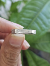 0.48ct Natural Diamond White Gold Lesor Spot finished Ring