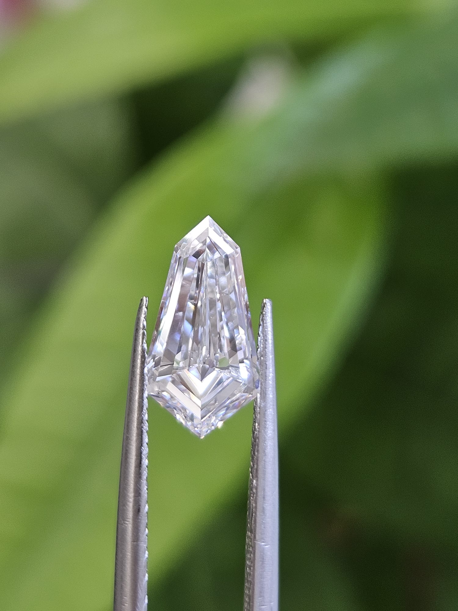 IGI 1.52CT HEXAGONAL STEP CUT D VVS2