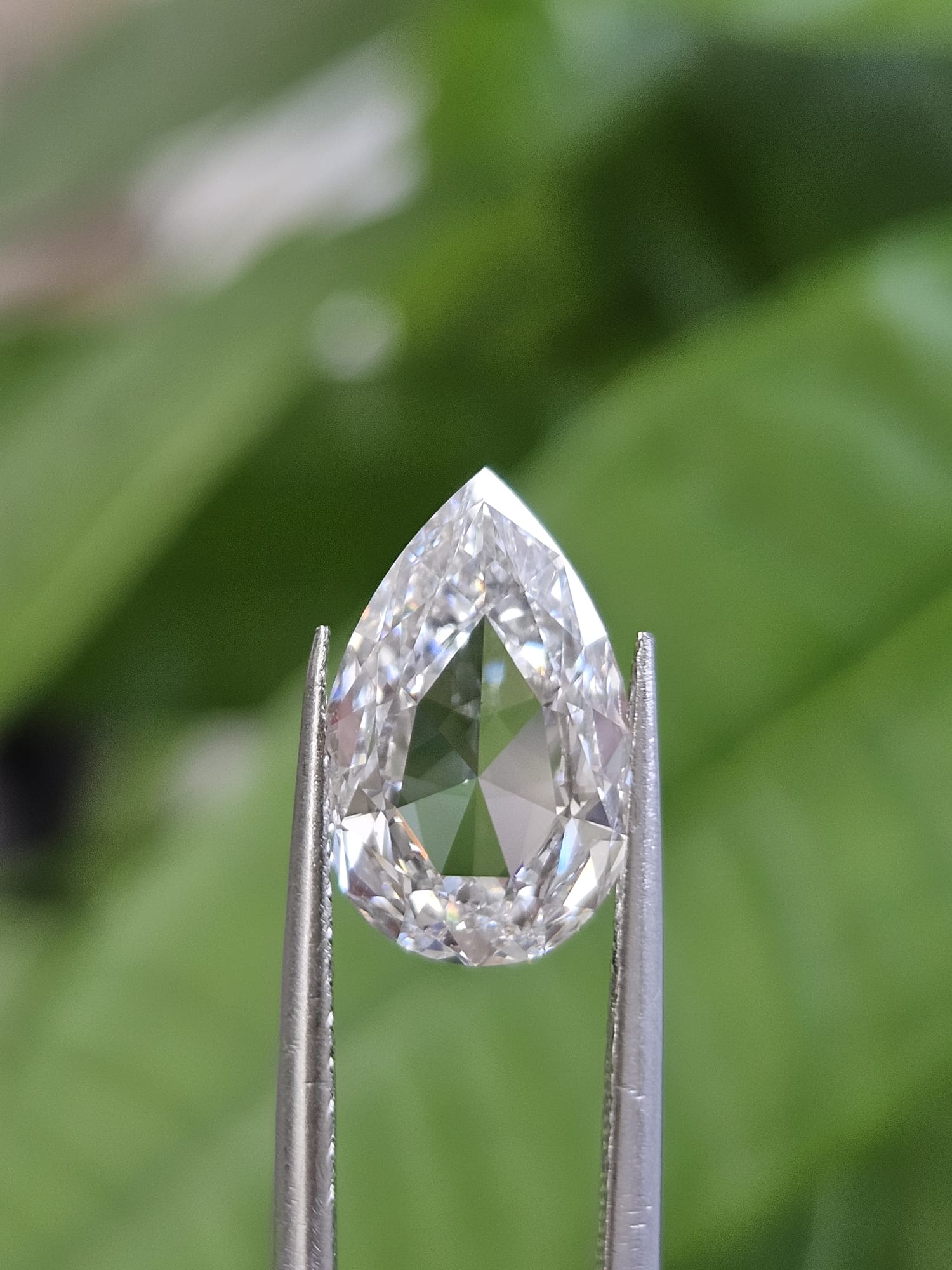 IGI 3.13CT PEAR ROSE CUT E VS1