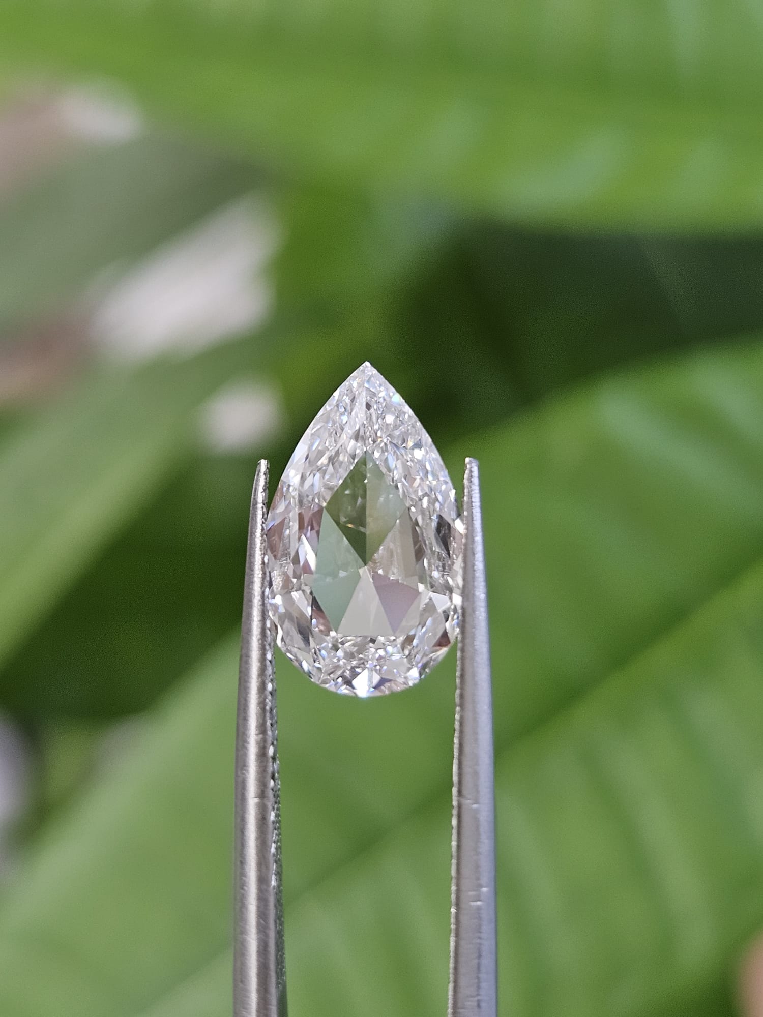 IGI 2.19CT PEAR ROSE CUT E VVS2