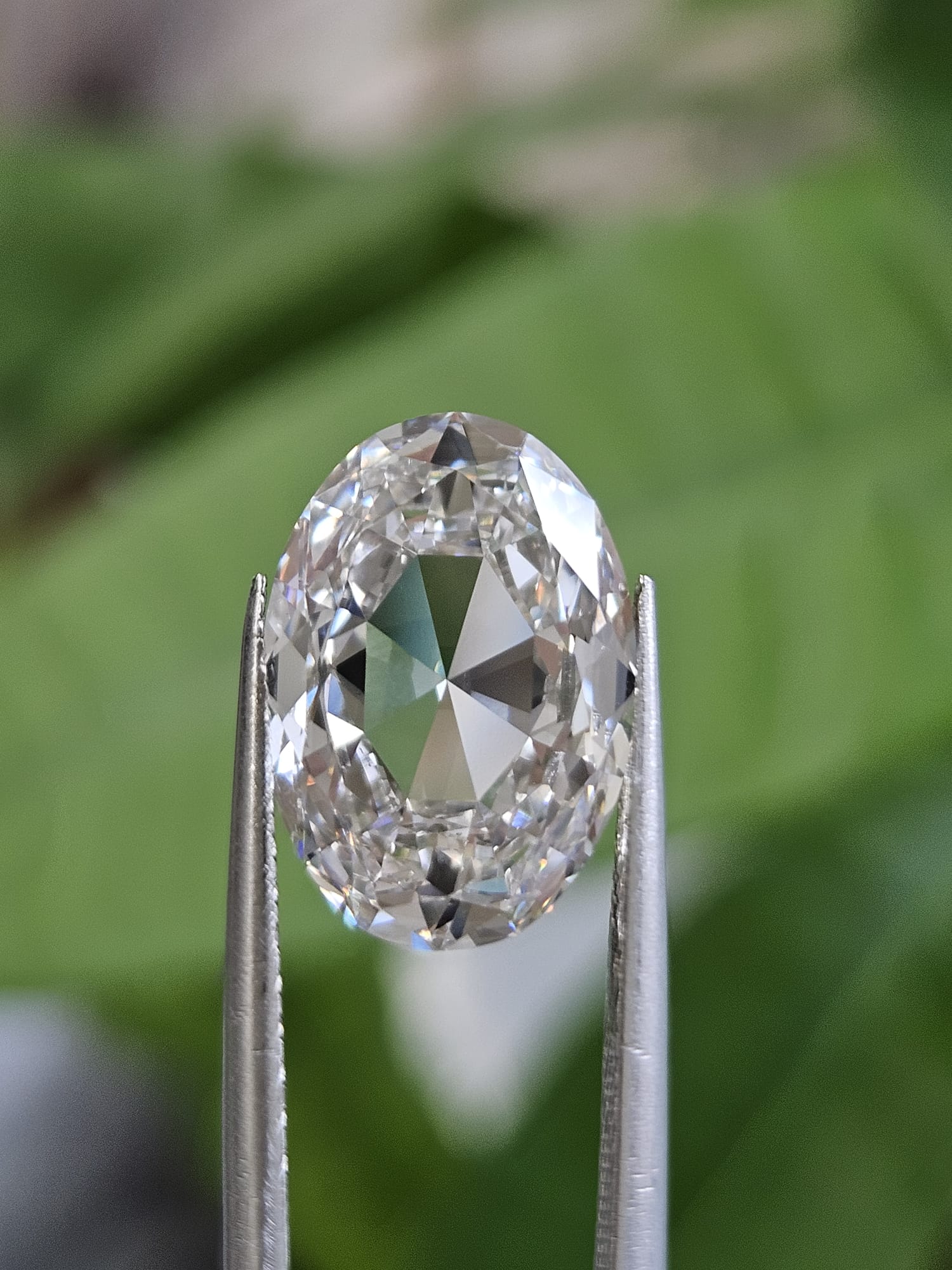 IGI 5.01CT OVAL ROSE CUT G VS1