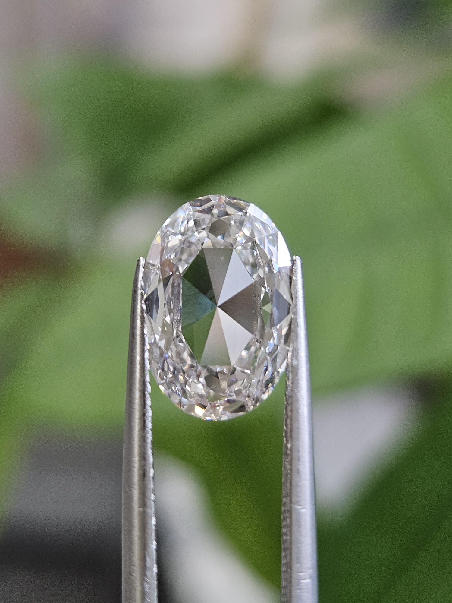 IGI 2.12CT OVAL ROSE CUT F VS1