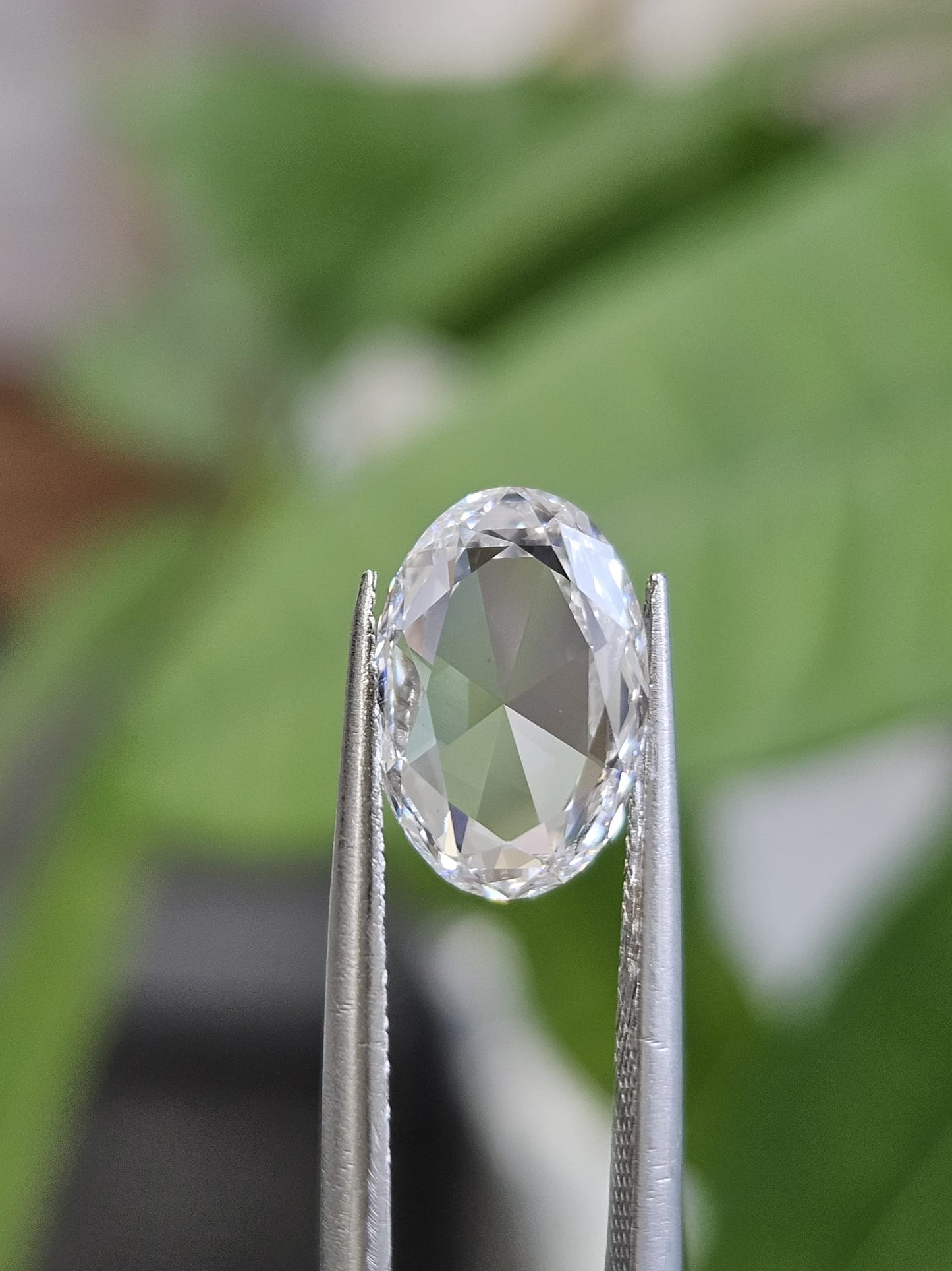 IGI 2.11CT OVAL ROSE CUT F VS1