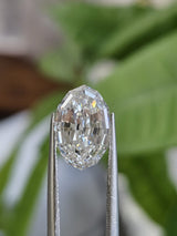 IGI 4.05CT OVAL STEP CUT F VS1