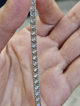 7.90cttw "Stronger Link" White Gold Lab Diamond 7" Tennis Bracelet