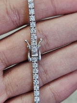 3.45cttw White Gold Lab Diamond 7" Tennis Bracelet