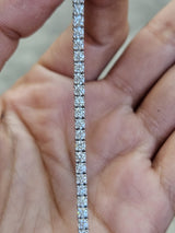 3.45cttw White Gold Lab Diamond 7" Tennis Bracelet