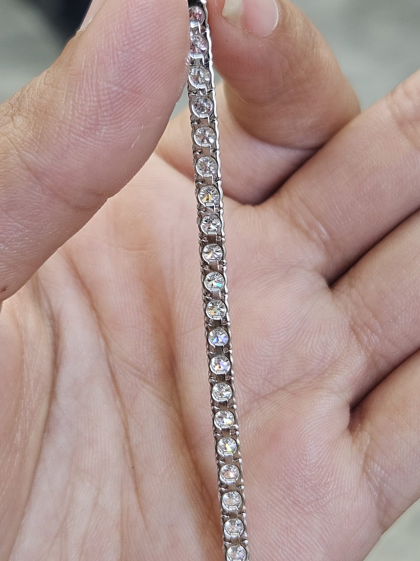 6cttw White Gold Lab Diamond 7" Tennis Bracelet