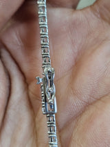 7.48cttw White Gold Lab Diamond 17" Tennis Necklace
