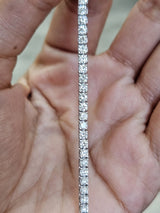 7.48cttw White Gold Lab Diamond 17" Tennis Necklace