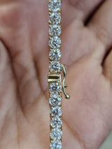 15.54cttw Yellow Gold Lab Diamond 17" Tennis Necklace
