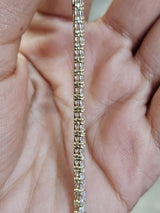 15.54cttw Yellow Gold Lab Diamond 17" Tennis Necklace