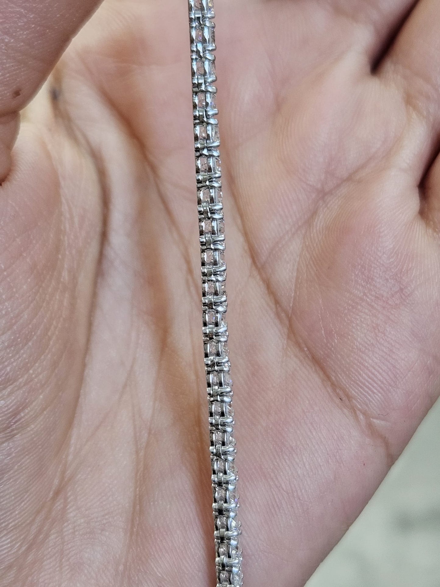 15.55cttw White Gold Lab Diamond 17" Tennis Necklace