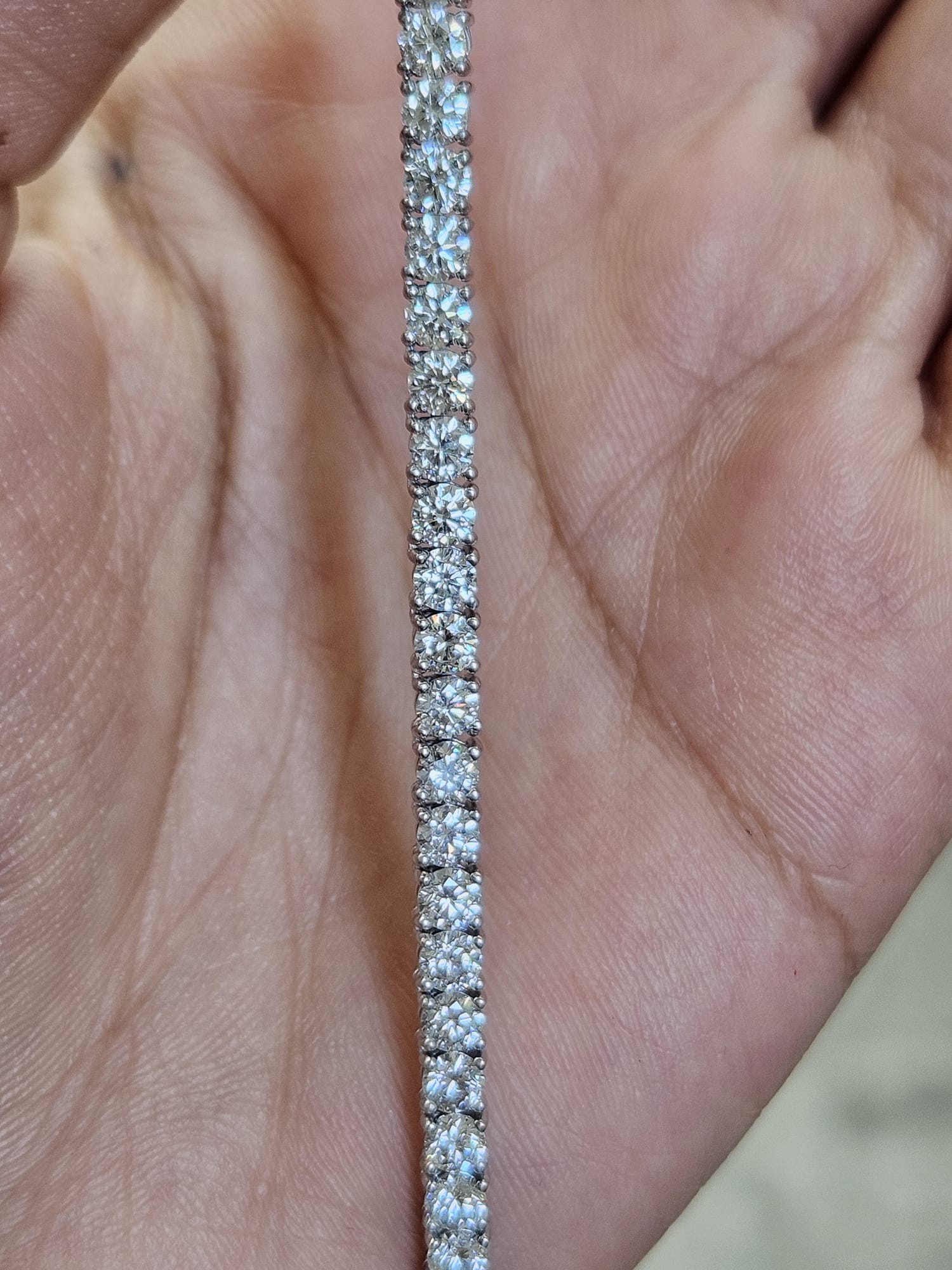 15.55cttw White Gold Lab Diamond 17" Tennis Necklace