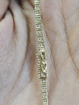 7.84cttw Yellow Gold Lab Diamond 18" Tennis Necklace