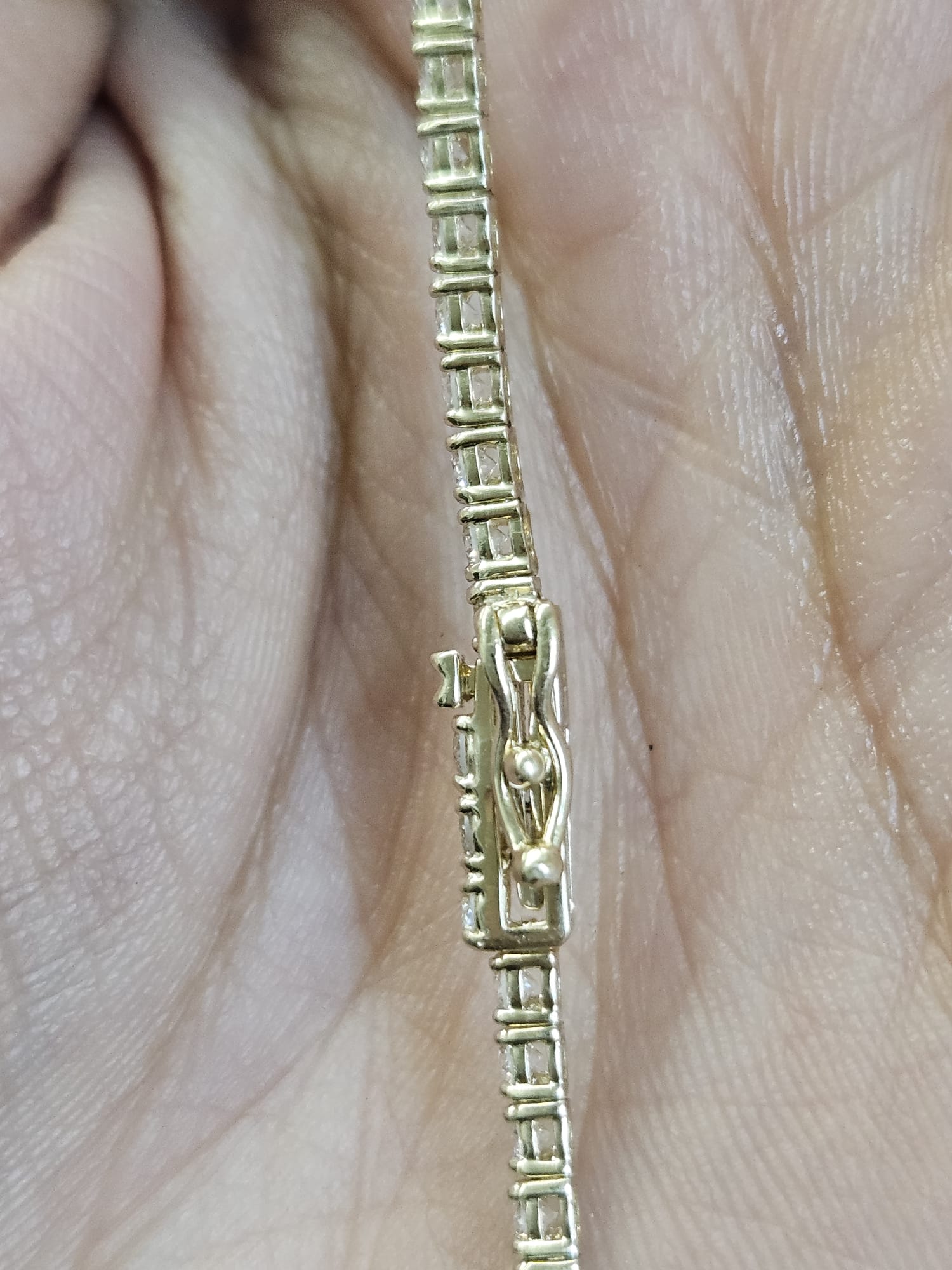 7.84cttw Yellow Gold Lab Diamond 18" Tennis Necklace
