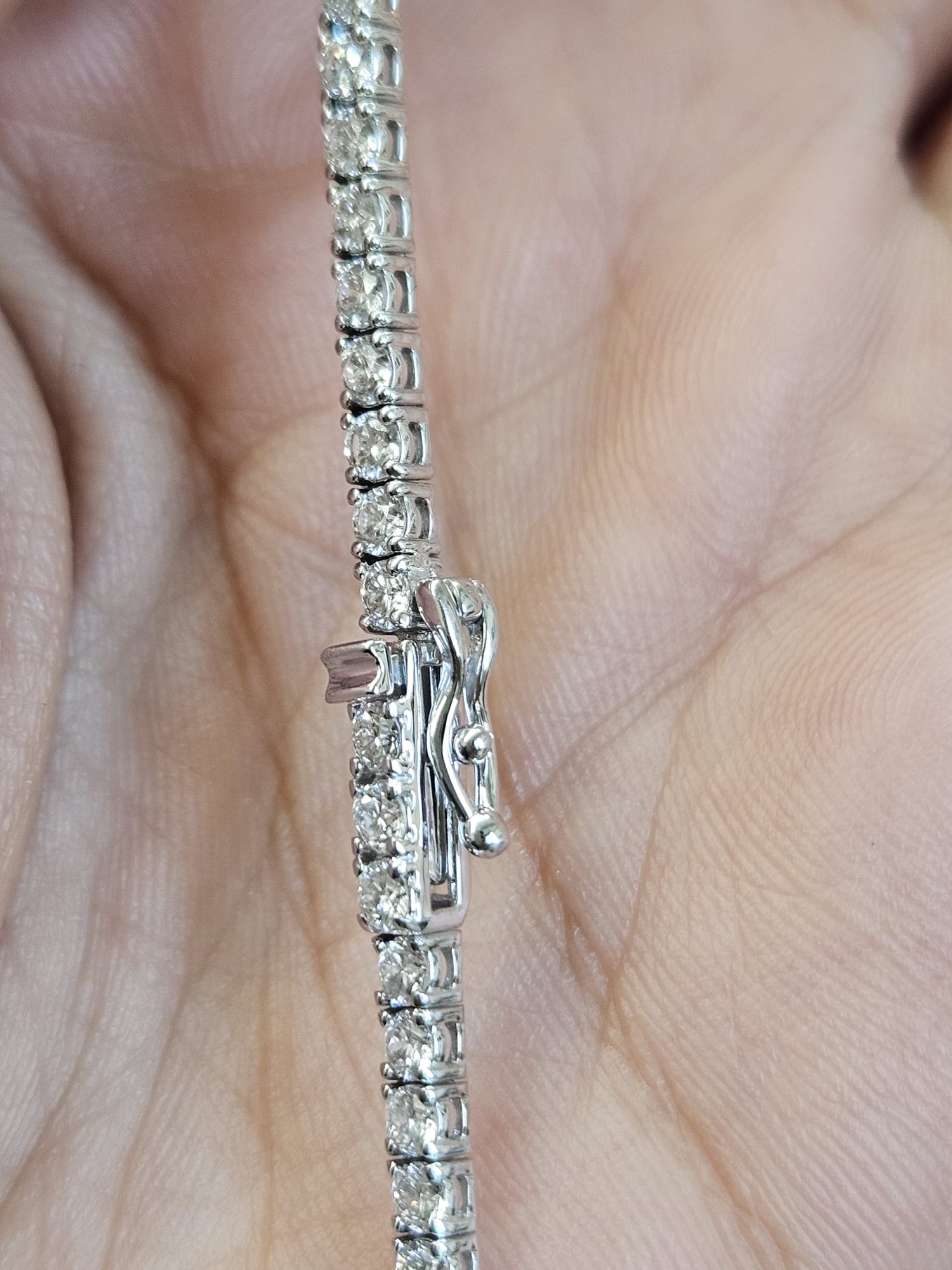 8cttw White Gold Lab Diamond 18" Tennis Necklace