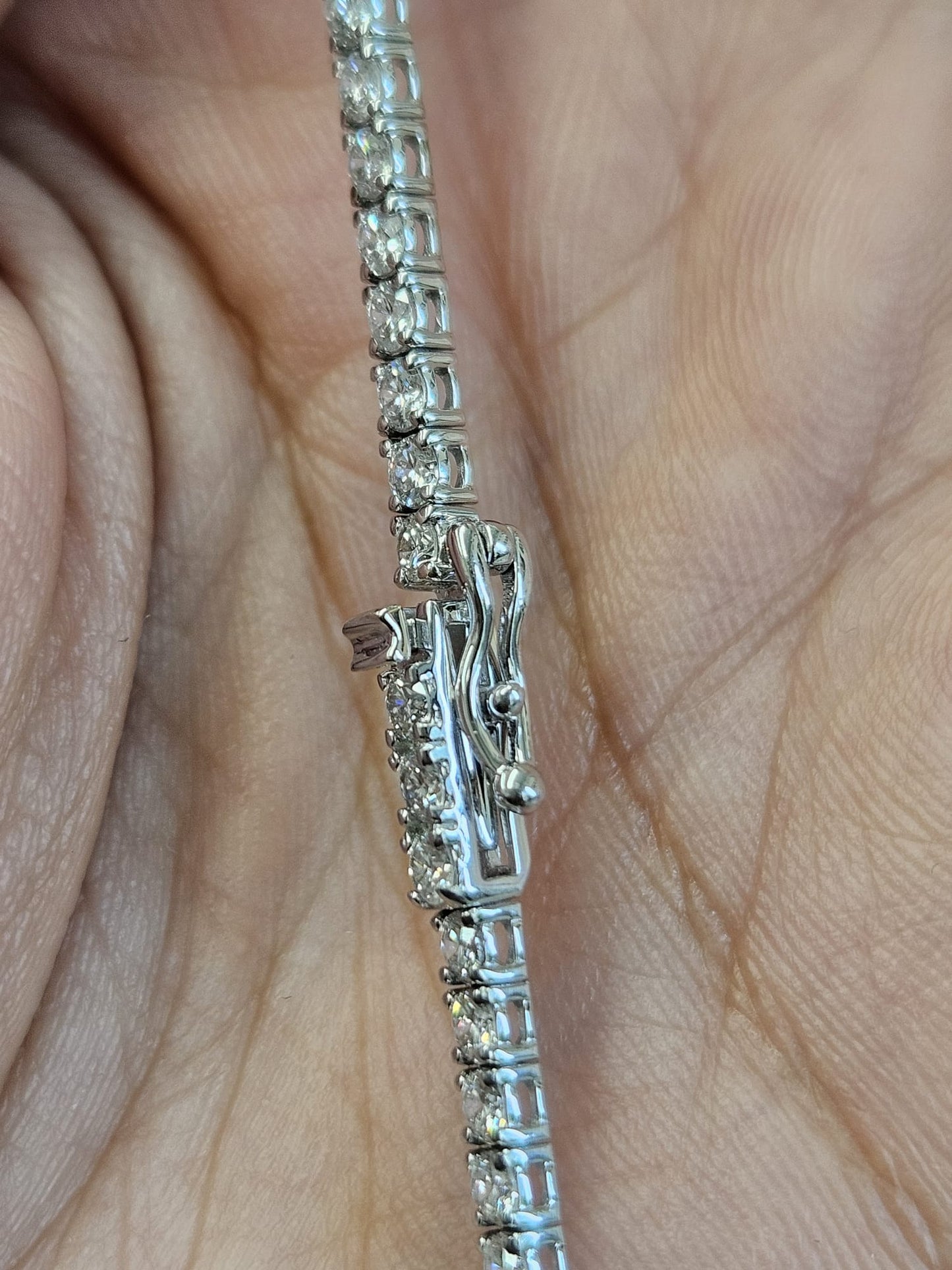 6.95cttw White Gold Lab Diamond 16" Tennis Necklace