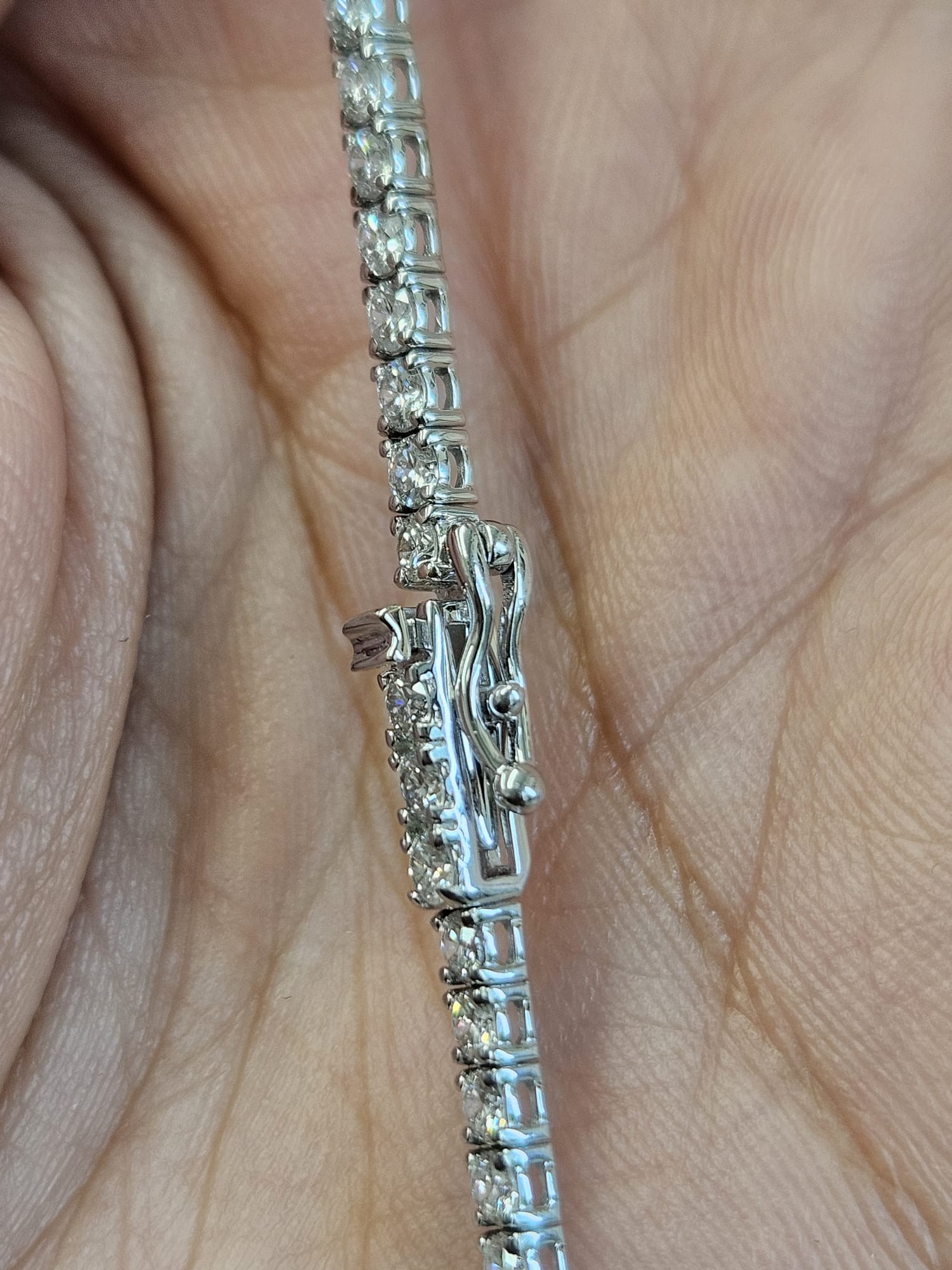 6.95cttw White Gold Lab Diamond 16" Tennis Necklace