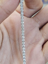 6.95cttw White Gold Lab Diamond 16" Tennis Necklace