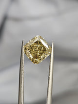 IGI 3.05CT SQUARE CUSHION FANCY INTENSE YELLOW VS1