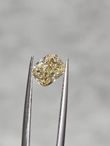 IGI 1.07CT CUSHION FANCY YELLOW VS1