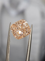 IGI 4.03CT SQUARE CUSHION FANCY INTENSE PINK VS2
