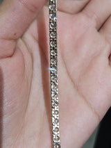 IGI 7.86cttw Yellow Gold Lab Diamond 7.15" Tennis Bracelet