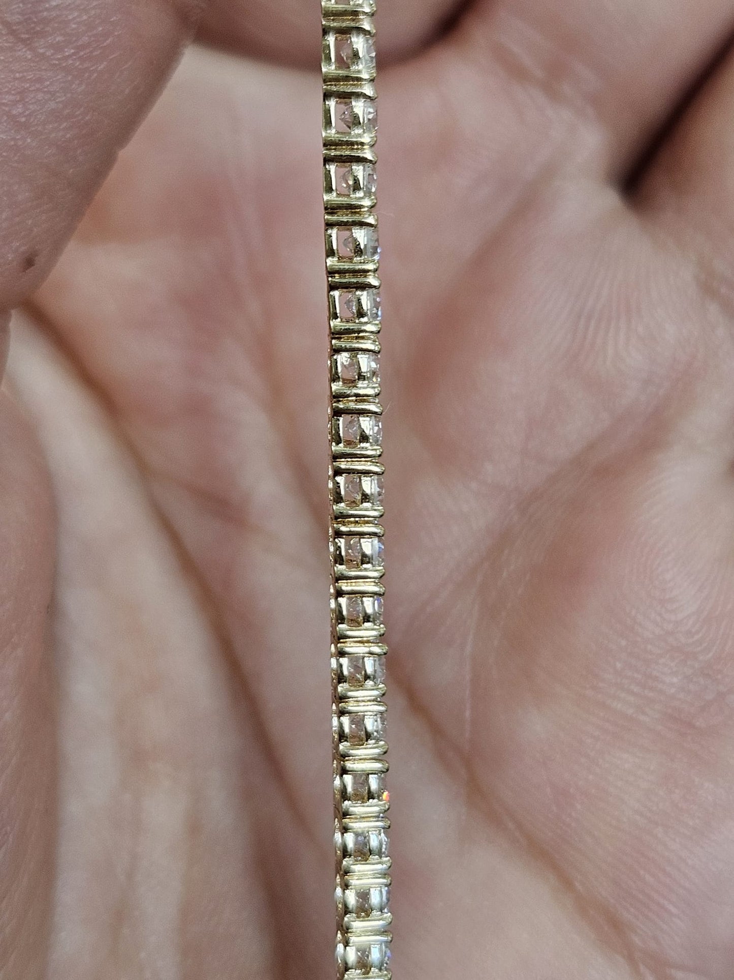 IGI 10.92cttw Yellow Gold Lab Diamond 20" Tennis Necklace