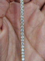 IGI 10.92cttw Yellow Gold Lab Diamond 20" Tennis Necklace