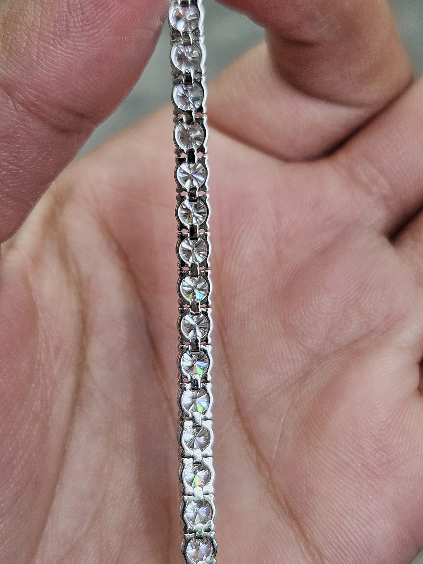 IGI 8.52cttw White Gold Lab Diamond 7" Tennis Bracelet
