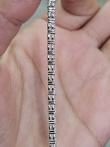 IGI 8.52cttw White Gold Lab Diamond 7" Tennis Bracelet