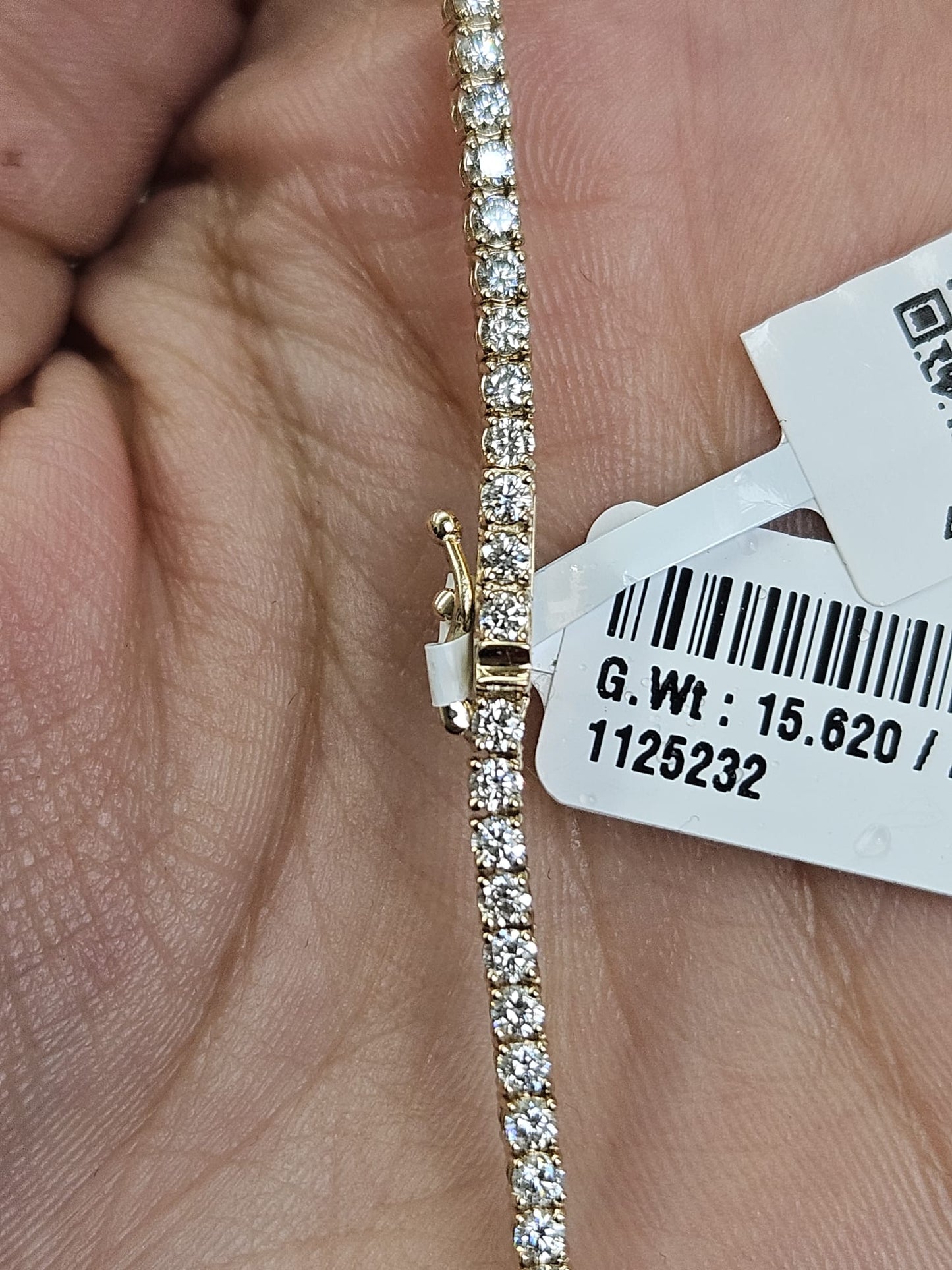 IGI 7.83cttw Yellow Gold Lab Diamond 22" Tennis Necklace