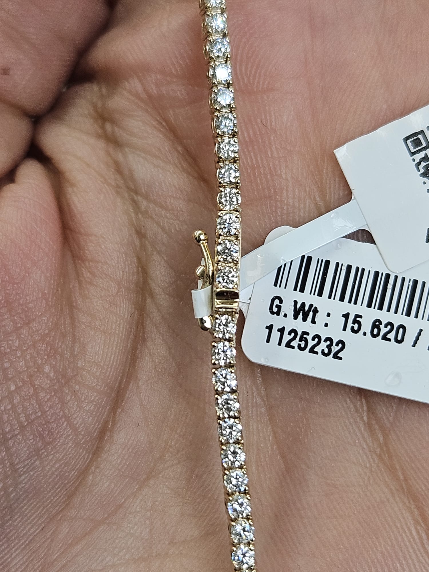 IGI 7.83cttw Yellow Gold Lab Diamond 22" Tennis Necklace
