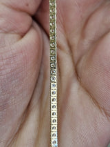 IGI 7.83cttw Yellow Gold Lab Diamond 22" Tennis Necklace