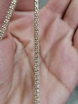 IGI 7.83cttw Yellow Gold Lab Diamond 22" Tennis Necklace