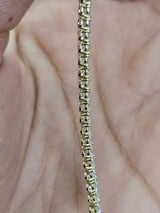 IGI 3.19cttw Yellow Gold Lab Diamond 7.15" Tennis Bracelet