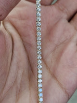 IGI 3.19cttw Yellow Gold Lab Diamond 7.15" Tennis Bracelet