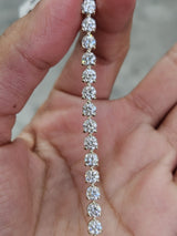 IGI 7.04cttw Yellow Gold 3 Prongs Lab Diamond 7.25" Tenis Bracelet
