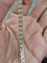 IGI 8.57cttw Yellow Gold Lab Diamond 7.25" Tennis Bracelet