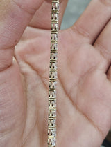 IGI 8.57cttw Yellow Gold Lab Diamond 7.25" Tennis Bracelet