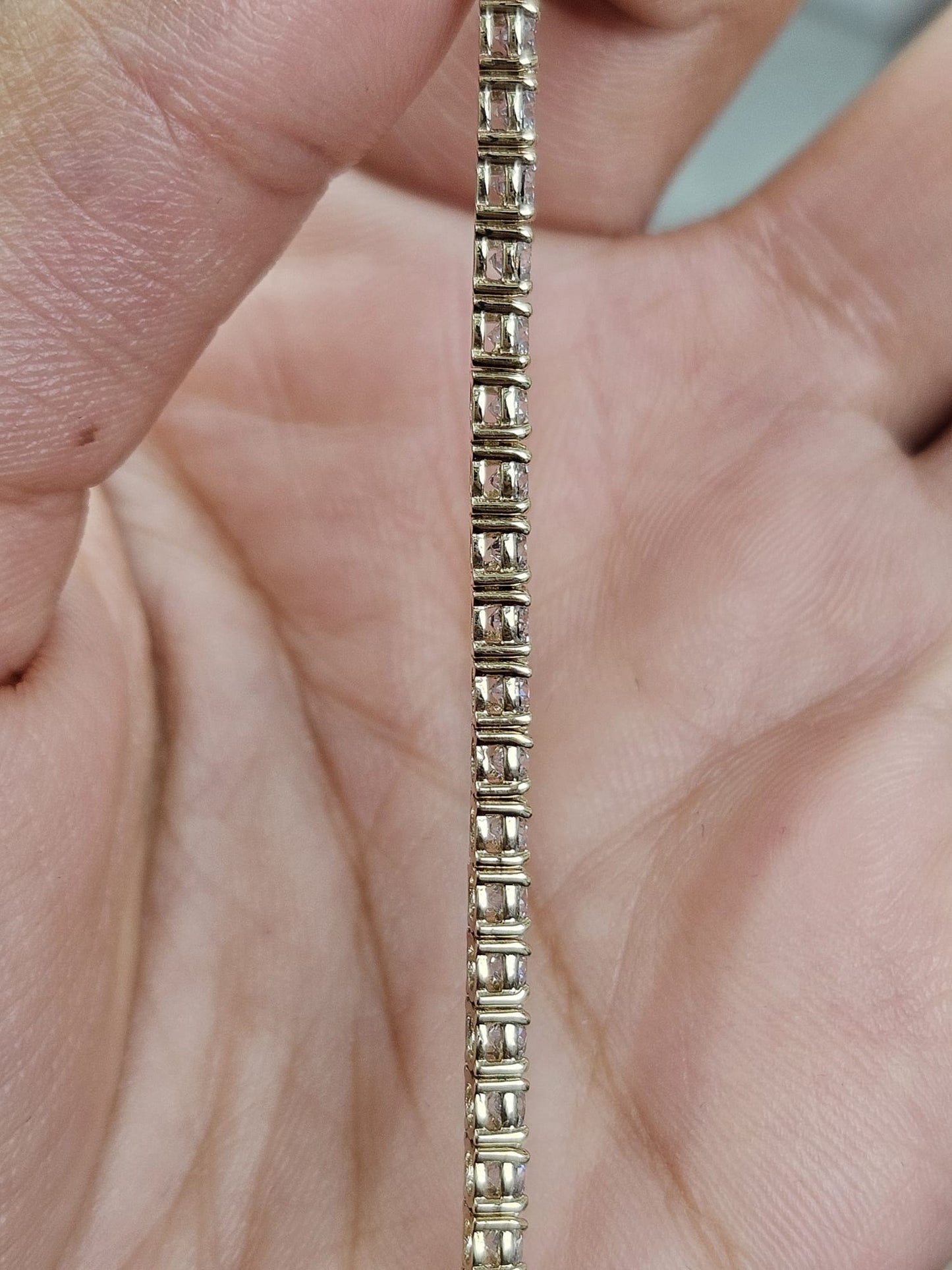 IGI 15.33cttw Yellow Gold Lab Diamond 22" Tennis Necklace