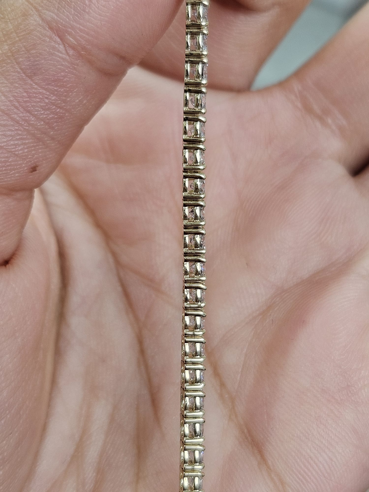 IGI 15.33cttw Yellow Gold Lab Diamond 22" Tennis Necklace