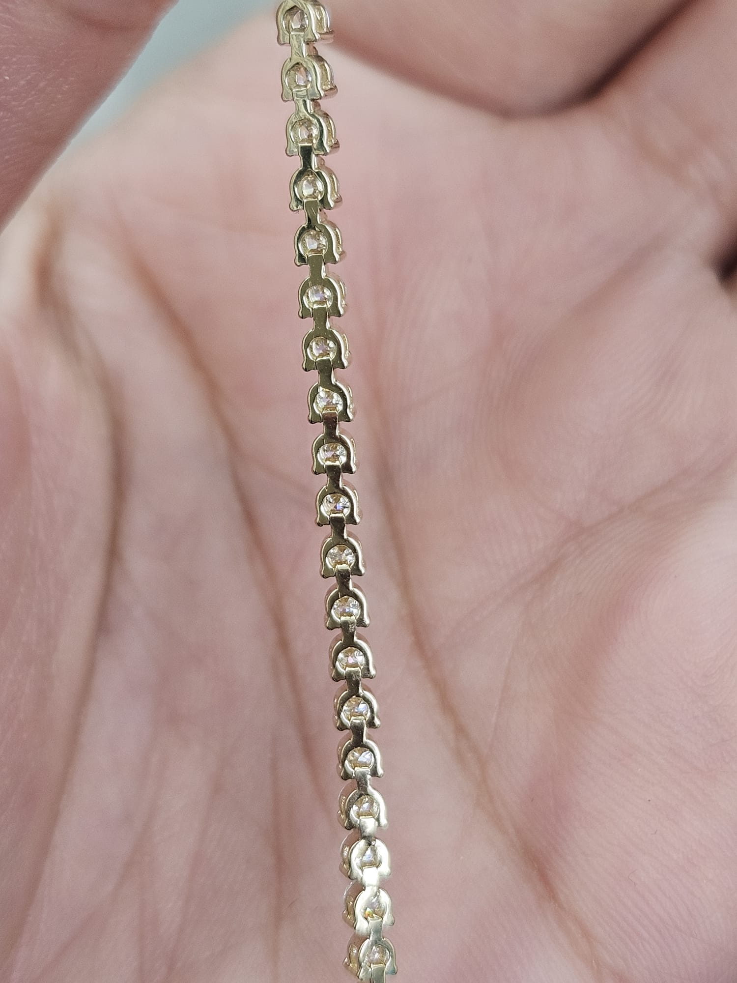 IGI 2.41cttw Yellow Gold 3 Prongs Lab Diamond 7.25" Tennis Bracelet