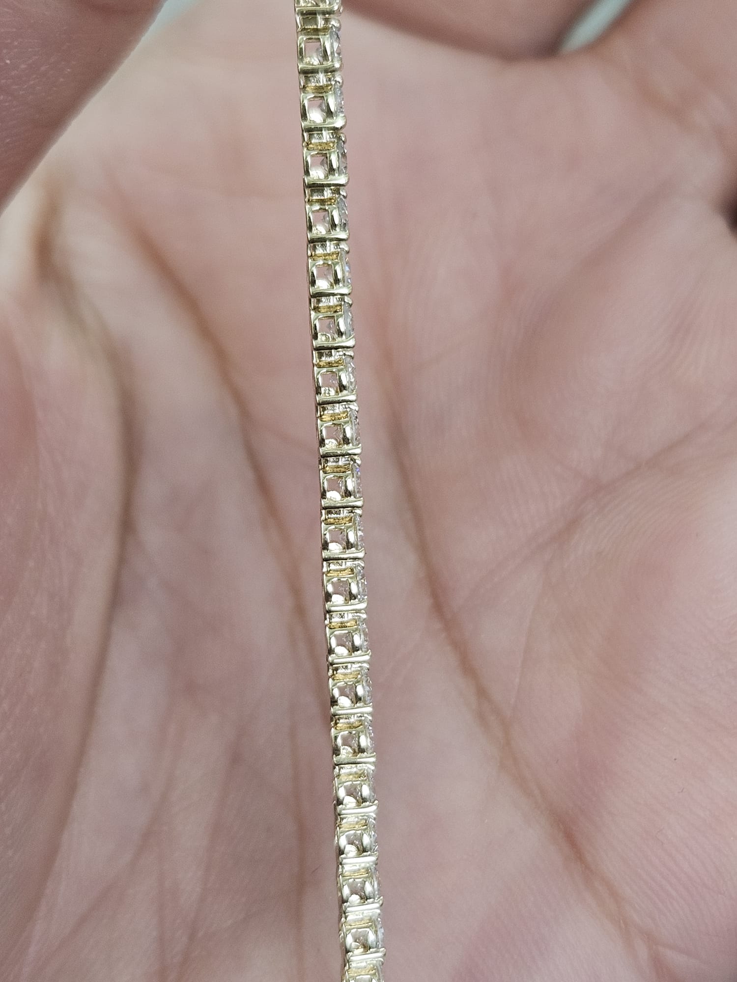 IGI 2.41cttw Yellow Gold 3 Prongs Lab Diamond 7.25" Tennis Bracelet